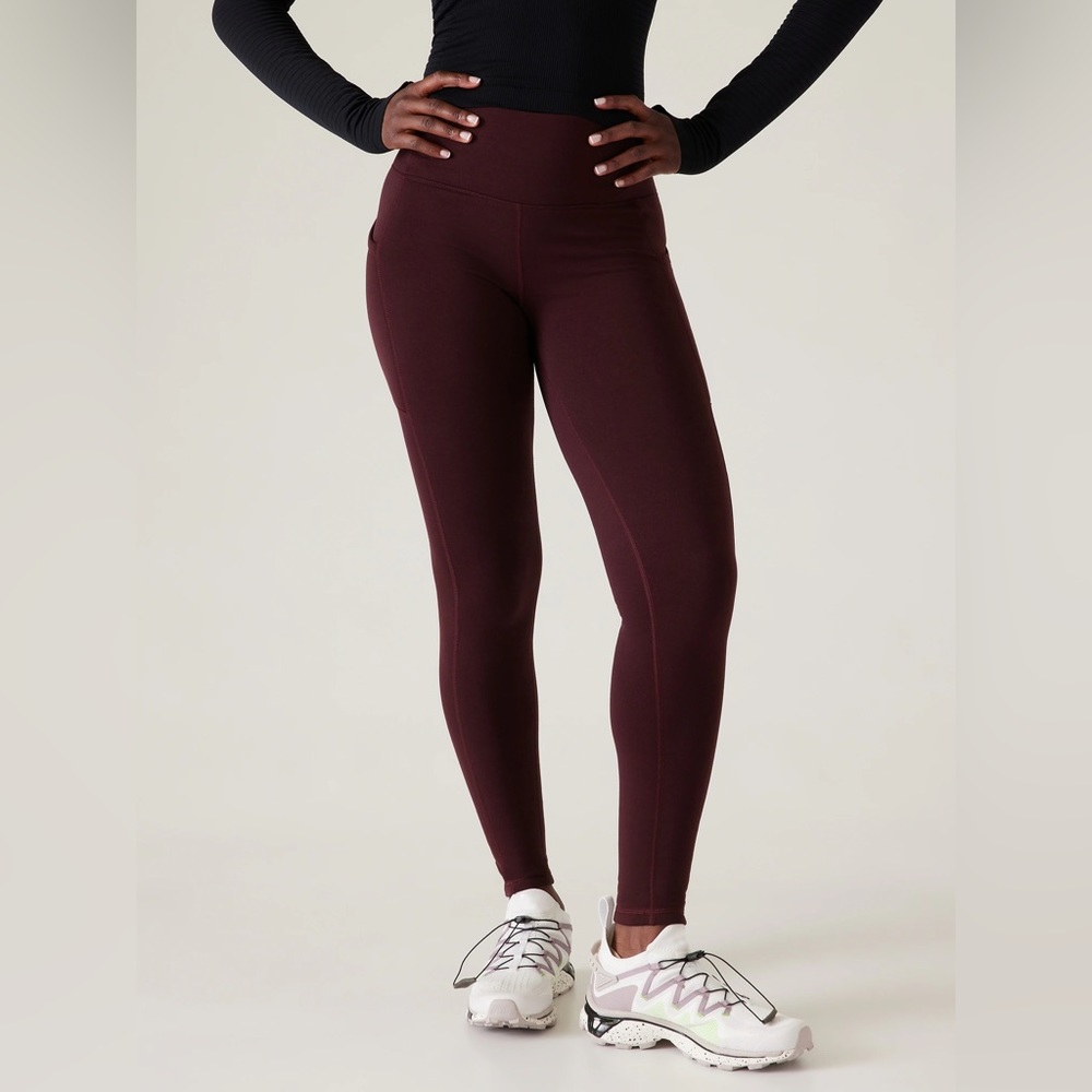 Altitude Stash High Rise Power Stretch Tight Size Small in Spiced Cabernet